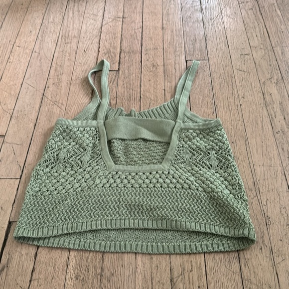 Intermix Green Knit Tank Top - Picture 5 of 6